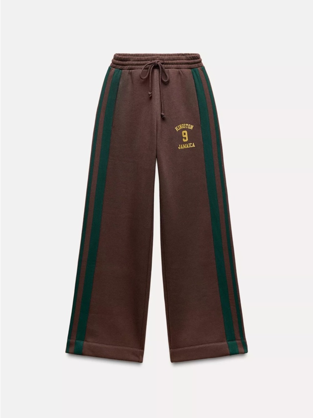 Zara Emerald Green Cable Knit Cardigan with Gold and Brown Trim - Picture 2 of 2